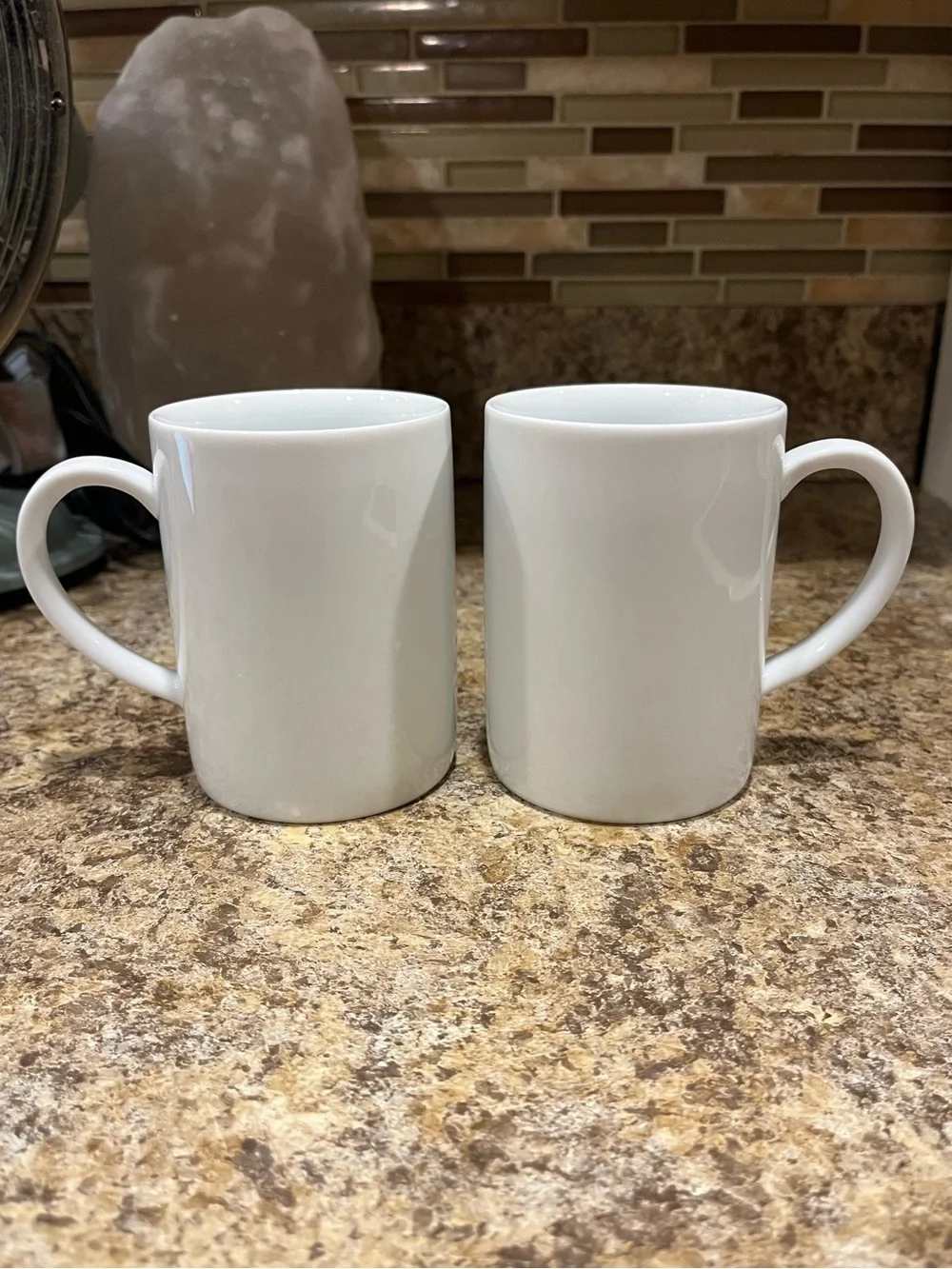 Crate & Barrel Classic White Coffee Mug - Set of 2